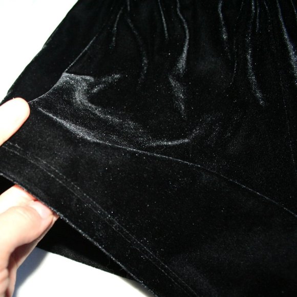 Fuzzy VELOUR Black Shorts w pockets Womens M Stretch Waist Summer Fun Sexy Cute - Picture 5 of 10